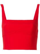 Dion Lee Cropped Bustier - Red