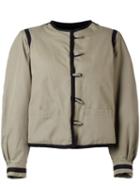 Yves Saint Laurent Pre-owned Toggled Fur Lining Blazer - Green