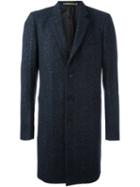 Ps By Paul Smith Single Breasted Coat, Men's, Size: Xl, Blue, Silk/nylon/viscose/wool