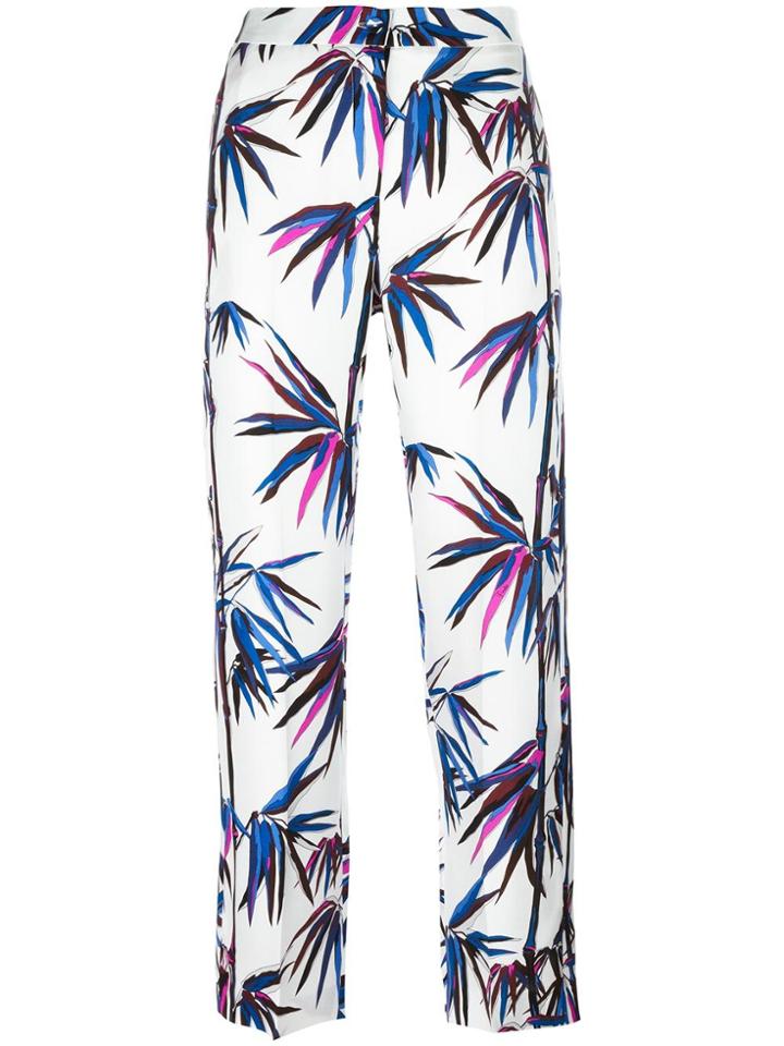 Alberto Biani Cropped Trousers - Red