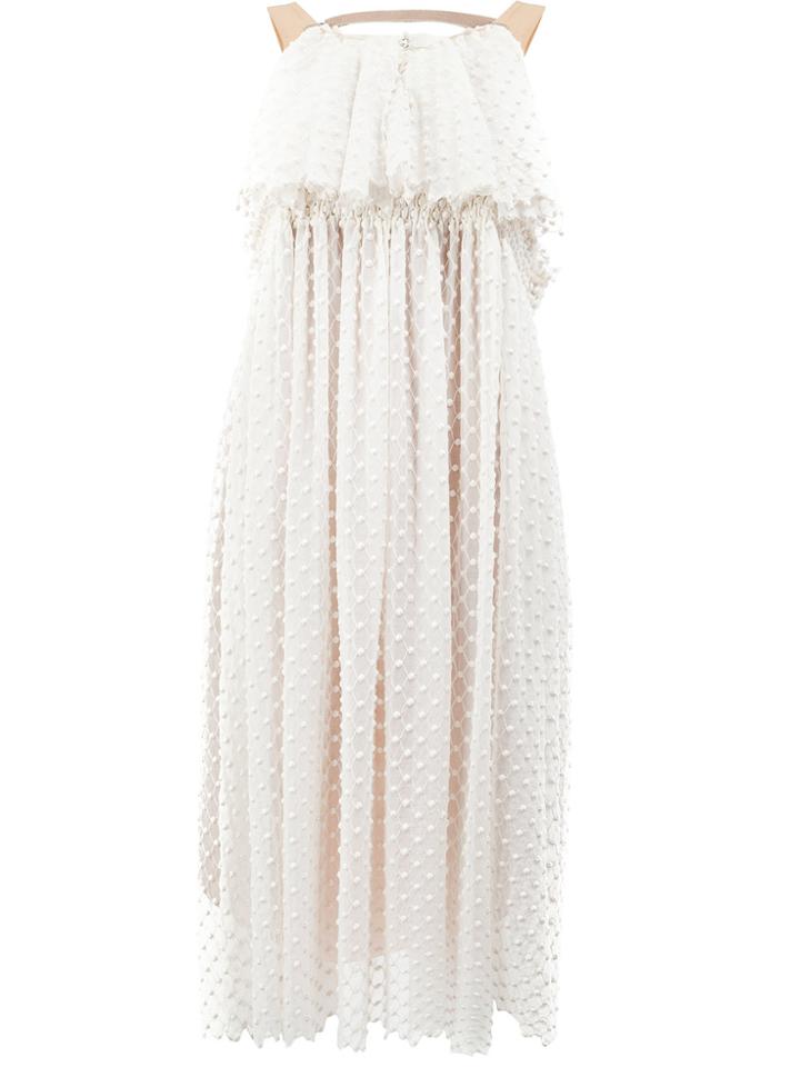 Litkovskaya Layered Embroidered Dress - White