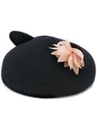 Eugenia Kim - Cat Ear Hat - Women - Cotton/hemp/polyester - One Size, Black, Cotton/hemp/polyester