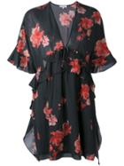 Iro - Floral Tea Dress - Women - Cotton/viscose - 36, Black, Cotton/viscose