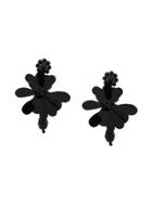 Simone Rocha Flower Drop Earrings - Black