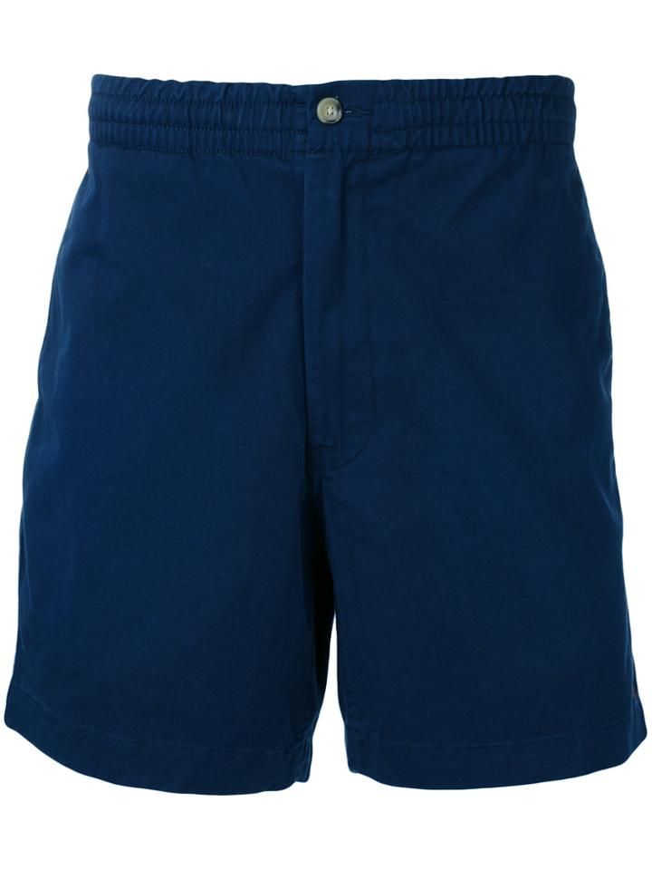 Polo Ralph Lauren Logo Embroidered Shorts - Blue