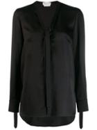 Alexander Mcqueen Pussy-bow Blouse - Black