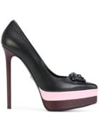 Versace Medusa Platform Pumps - Black