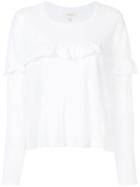 The Great Ruffle Yoke Top - White
