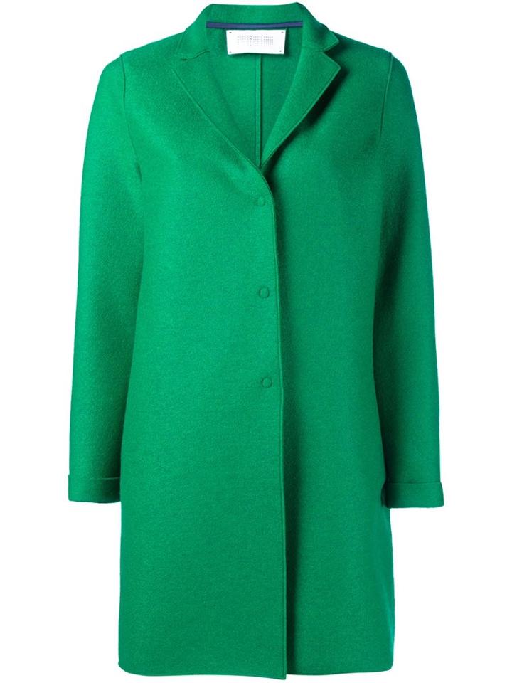 Harris Wharf London Oversized Cardi-coat, Women's, Size: 40, Green, Virgin Wool