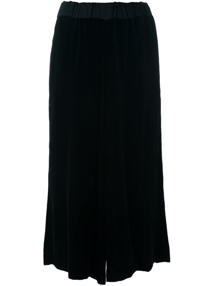 Antonio Marras Wide Leg Cropped Trousers, Women's, Size: 1, Black, Viscose/acetate/silk