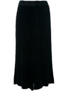 Antonio Marras Wide Leg Cropped Trousers, Women's, Size: 1, Black, Viscose/acetate/silk