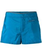 Prada Zipped Pocket Swim Shorts, Men's, Size: 46, Blue, Nylon/polyester