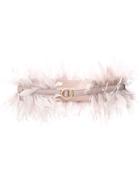 Liu Jo Feathered Thin Belt - Pink