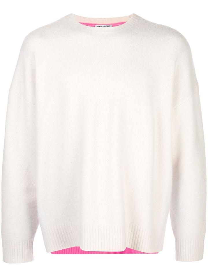 Opening Ceremony Colour-block Jumper - White