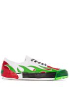 Palm Angels Lame Low-top Sneakers - White