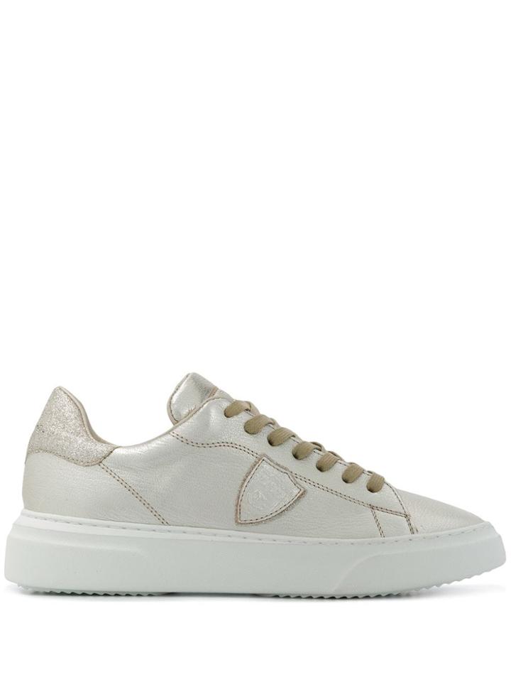 Philippe Model Temple Sneakers - Metallic