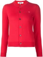 Comme Des Garçons Play Mini Heart Cardigan, Women's, Size: S, Red, Cotton