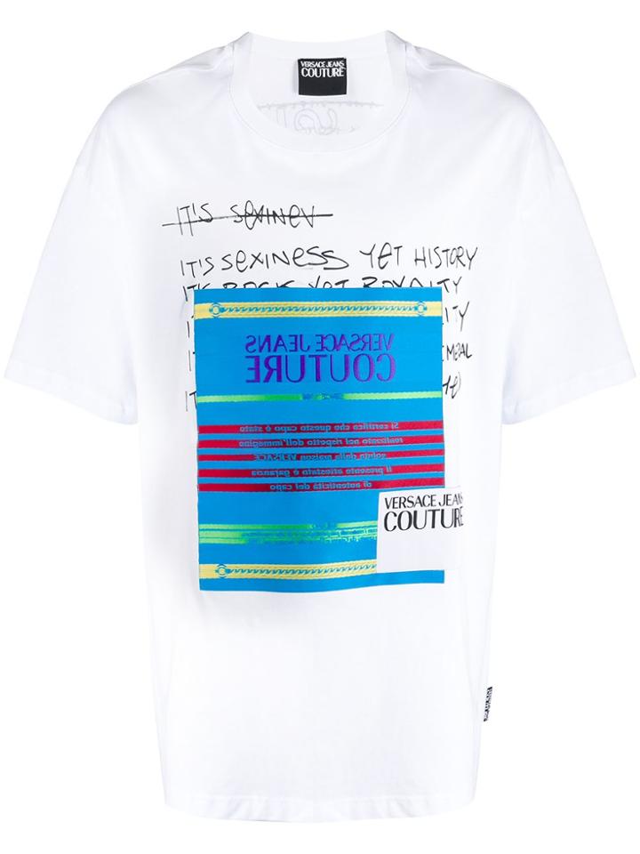 Versace Jeans Couture Statement Print T-shirt - White