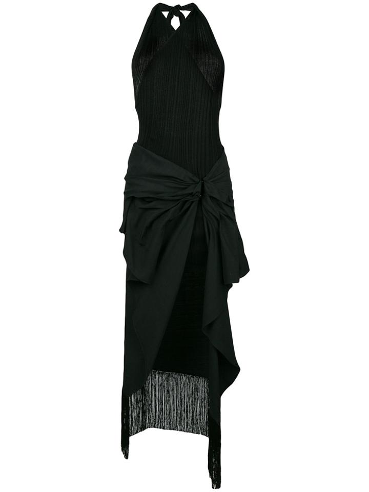 Jacquemus Layered Halterneck Dress - Black