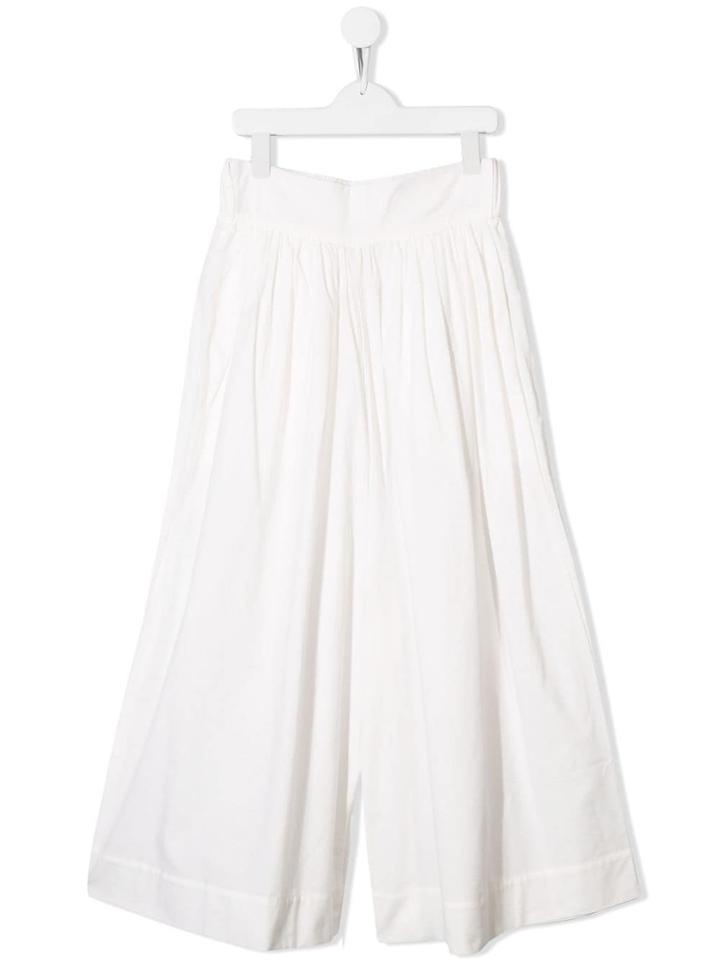 Little Creative Factory Kids Teen Cropped Culotte Trousers - White