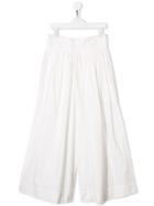 Little Creative Factory Kids Teen Cropped Culotte Trousers - White
