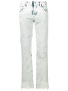 Mm6 Maison Margiela Panelled Straight-leg Jeans - Blue