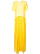 Rosie Assoulin Long T-shirt Dress - Yellow & Orange