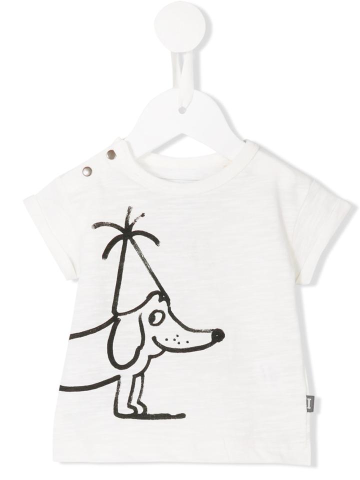 Imps & Elf - Dog Print T-shirt - Kids - Organic Cotton - 18-24 Mth, White