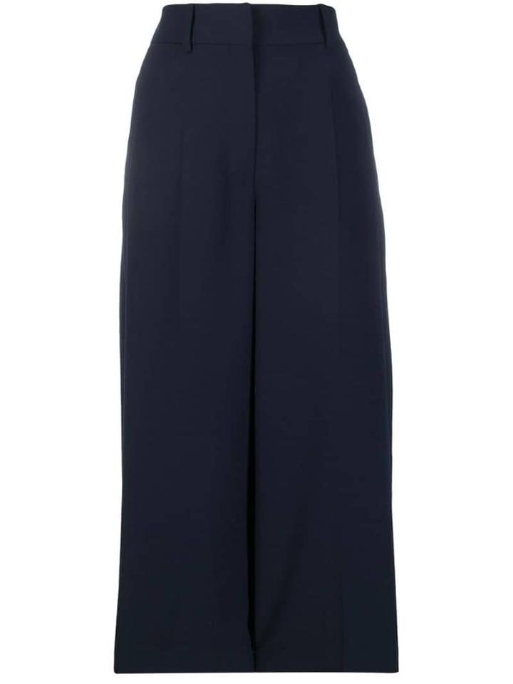 Coliac High-waisted Flared Trousers - Blue
