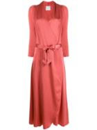 Forte Forte Belted Long Dress - Pink