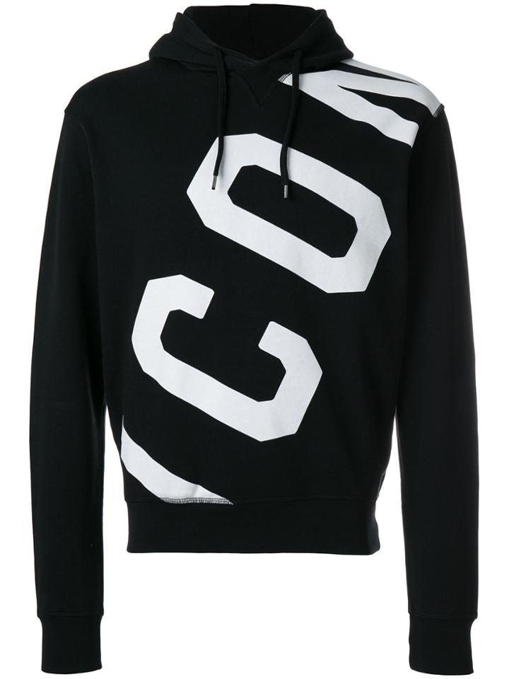 Dsquared2 Icon Printed Hoodie - Black