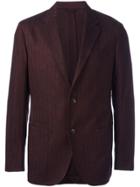 Ermenegildo Zegna Herringbone Blazer - Pink & Purple