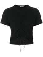 T By Alexander Wang Ruched Front T-shirt - Black