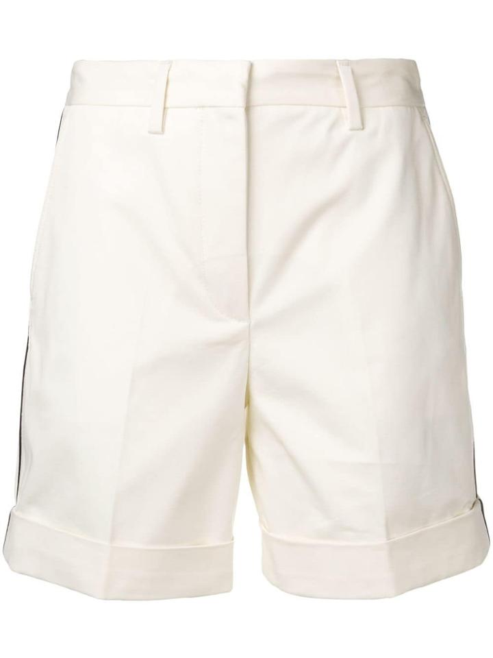 Calvin Klein Side-stripe Tailored Shorts - White