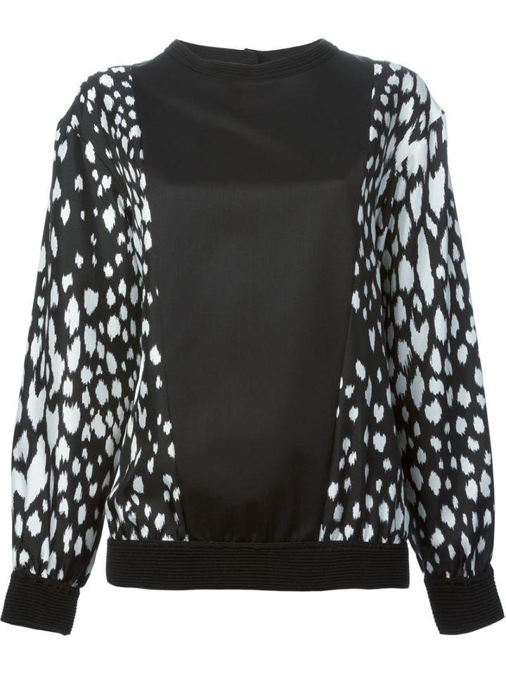 Fausto Puglisi Contrasting Printed Panels Blouse