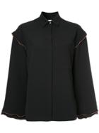 Le Ciel Bleu Flared Sleeves Shirt - Black