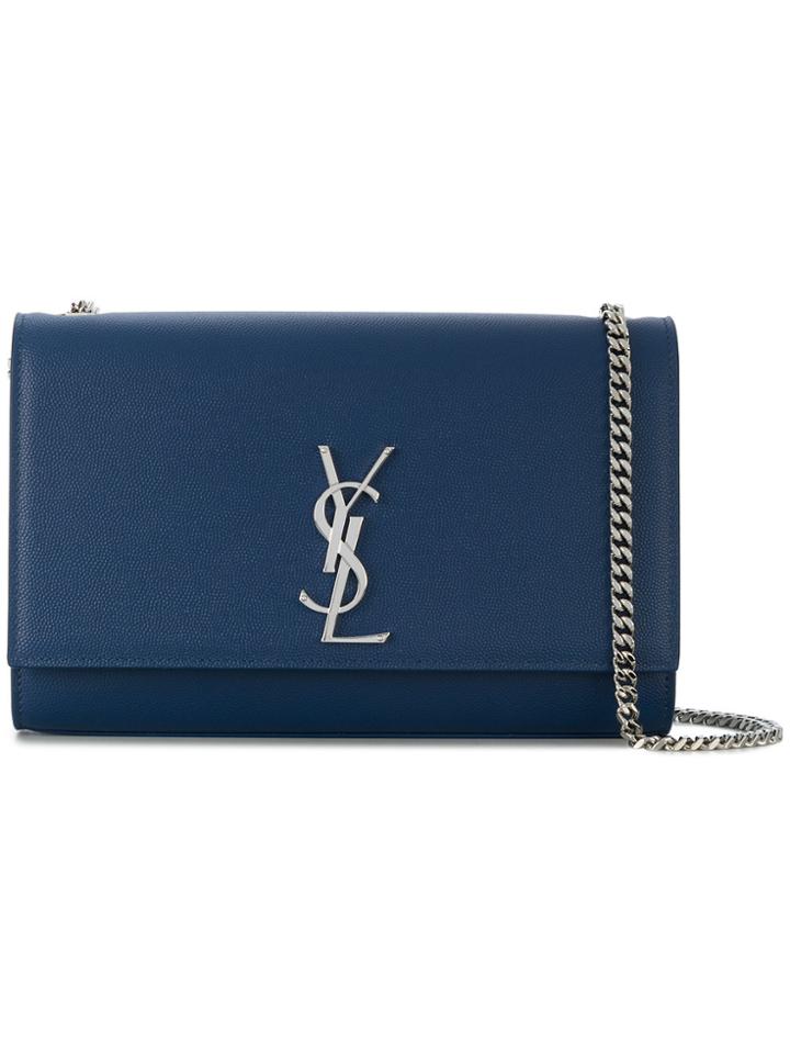 Saint Laurent Monogram Kate Shoulder Bag - Blue