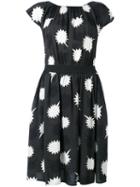 Diesel - Star Detail Pleated Dress - Women - Polyester/viscose - M, Women's, Black, Polyester/viscose