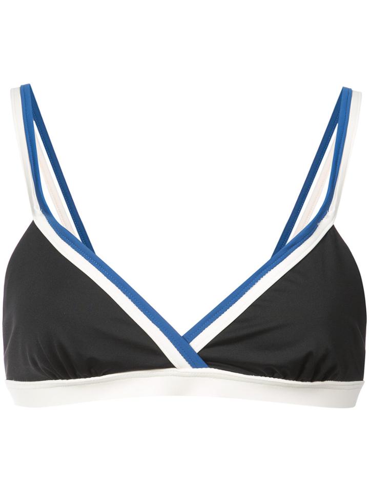 Morgan Lane Contrast Jourdan Bikini Top - Black