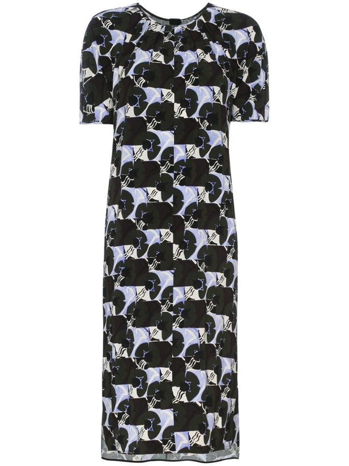 Marni Patterned T-shirt Dress - Green