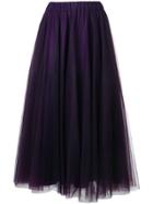 P.a.r.o.s.h. Long Tulle Skirt - Pink & Purple