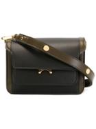 Marni Mini Trunk Shoulder Bag, Women's, Black, Calf Leather/polyamide/polyester/brass