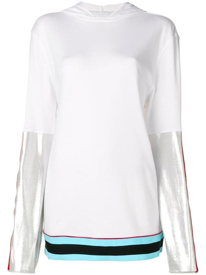 No Ka' Oi Short Sleeve Hoodie - White