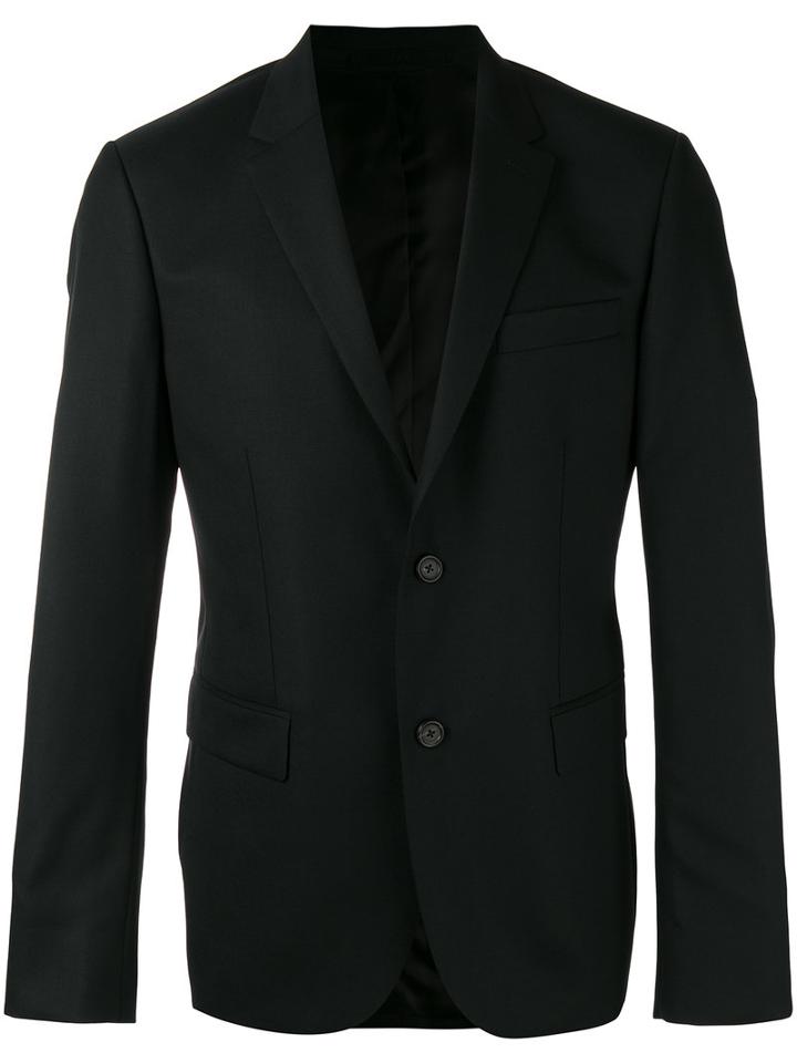 Joseph Two-button Blazer, Men's, Size: 46, Black, Wool/viscose