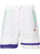 Adidas By Kolor Embossed Track Shorts - White
