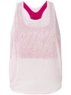 Nike - Printed Slub Tank Top - Women - Polyester - M, Pink/purple