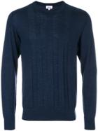 Brioni Stripe Detail Sweater - Blue