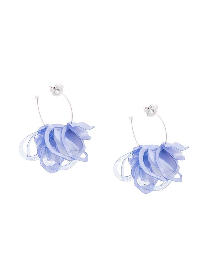 Mignonne Gavigan Geometric Earrings - Pink & Purple