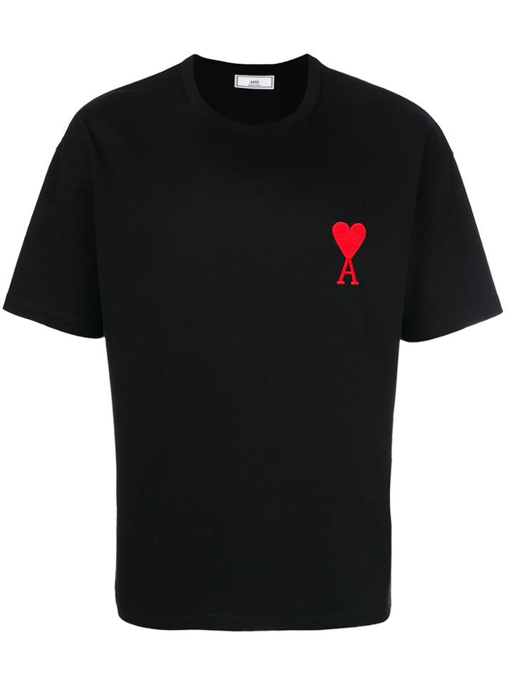 Ami Alexandre Mattiussi Big Ami De Coeur Tshirt - Black