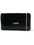 Love Moschino Furry Square Clutch - Black